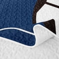 thumbnail image 5 of Erosebridal Blue Soccer Twin Quilt Set,Classic Football Twin Coverlet Set For Boys,2 Pieces, 5 of 7