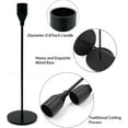thumbnail image 3 of YasTant Set of 3 Candle Holders for Taper Candles, Modern Decorative Candlestick Holder for Home Decor, Wedding, Dinning, Party, Anniversary (Black), 3 of 8
