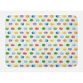 thumbnail image 1 of Abstract Bath Mat, Big Polka Dots Colorful Circles Watercolor Paintbrush Stylized Modern Artwork, Non-Slip Plush Mat Bathroom Kitchen Laundry Room Decor, 29.5 X 17.5 Inches, Multicolor, Ambesonne, 1 of 2