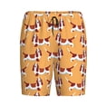 thumbnail image 3 of Picia Dachshund Dog Puppy Pajama Shorts for Men, Men's Pajama Bottoms, Sleepwear,Short Pajama Pants-XX-Large, 3 of 9