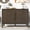 Dark Brown, variant on Mintazer 47.25" Farmhouse Sideboard with 2 Doors & Adjustable Feet, Wooden Storage Cabinet with Pine Veneer & Metal Handles for Entryway Living Room, Gray