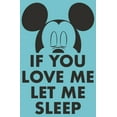 thumbnail image 2 of Girl's Mickey & Friends If You Love Me Let Me Sleep Graphic Tee Tahiti Blue X Large, 2 of 4