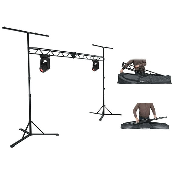 (2) Chauvet DJ Intimidator Hybrid 251SR DMX Moving Head Lights Truss Stand