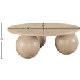 thumbnail image 5 of Meridian Furniture Fitch Natural Oak Veneer Coffee Table, 5 of 6