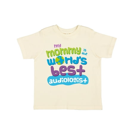 

Inktastic Audiologist Mom quote childs Gift Toddler Boy or Toddler Girl T-Shirt