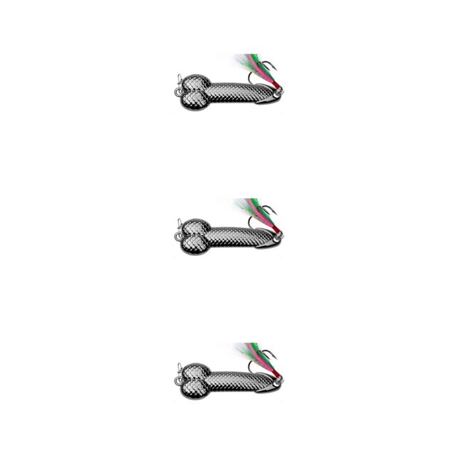relayinert Metal Glitter Fishing Lure For Attracting Fish In Various Fishing Environments Suitable For Most Black 21g 3Set