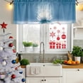 thumbnail image 6 of Summer Valances for Windows, Decorative Rod Pocket Window Valance Curtains, Modern Blue Lake Sparkle White Flowers Lotus Short Curtain Drapes for Kitchen/Bathroom/Living Room, 2 Panels, 54" W x 18" L, 6 of 9