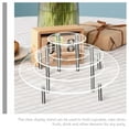 thumbnail image 5 of Raindrops  3 Pcs Dessert Holder Shelf Semicircle Cake Display Stand Party, 5 of 8