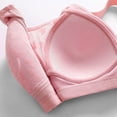 thumbnail image 5 of Bigersell Full Figure Bras for Women, Wireless Push up Bra, Ladies Heart Pattern Lace Mesh Breathable Padded Bras No Underwire Hot Pink 42/95C, 5 of 5