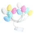 thumbnail image 1 of Cadena de Luces multicolor Sunnimix 10 Luces farolillos colgantes Luces de hadas lámpara de huevo de Pascua 2m, 1 of 8