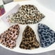 thumbnail image 5 of Sombrero de pescador reversible para mujeres y hombres, plegable, con estampado de leopardo y guepardo, para niñas y niños, 5 of 8