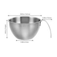 thumbnail image 3 of Stainless Steel Mixing Bowl With Handles Measuring Cup Small Bowls With Pour Spout And Scale For Home Kitchen Baking And Cooking, 3 of 8
