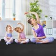 thumbnail image 3 of Gymax Large Yoga Mat 6' x 4' x 8 mm Thick Workout Mats for Home Gym Flooring Black, 3 of 10