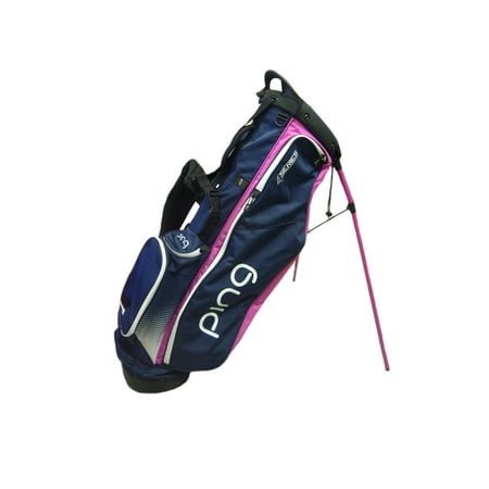 New Ping 4 Series Navy White Pink Golf Carry Stand Bag New Ping 4 Series Navy White Pink Golf Carry Stand Bag