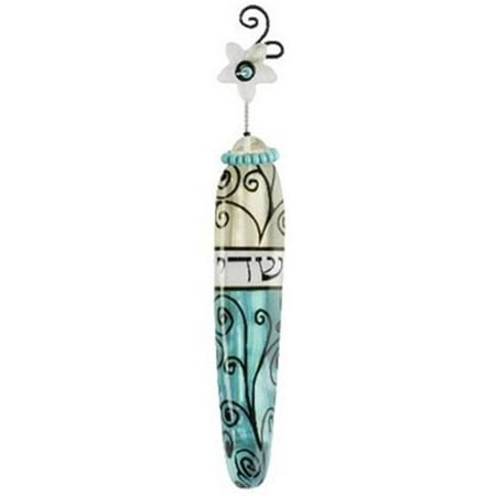 Judaica Kingdom AE-M8518 Handmade And Stained Glass Mezuzah