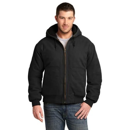 CornerStone Men's Pouch Pockets Insulated Hooded Winter Work Jacket (Best Winter Work Gear)