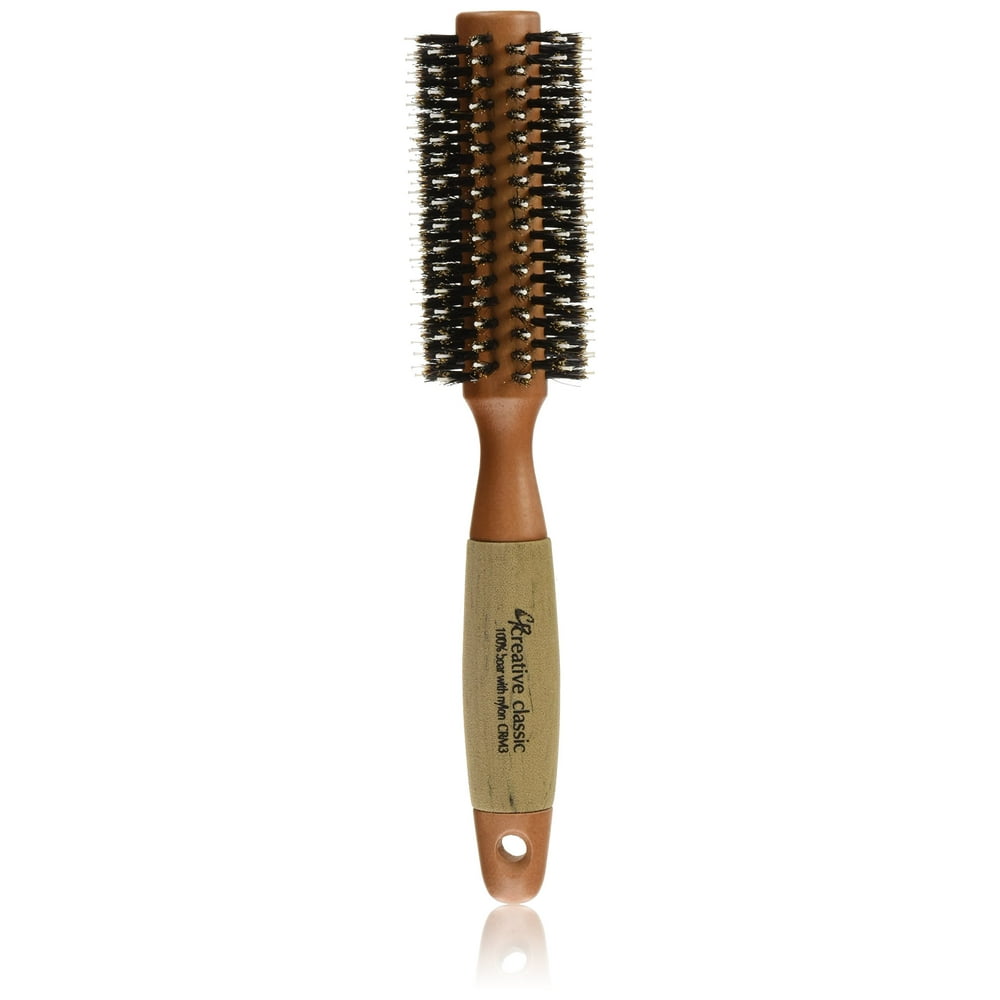 Creative Hair Brushes Classic Round Mixed Bristle, Medium, 2.4 Ounce ...