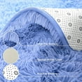 thumbnail image 6 of Dwelke Fluffy Shag Area Rugs Soft Shaggy Rugs for Girls Bedroom Kids Room Carpet Dorm Rug,5'x8',Cerulean Blue, 6 of 7