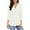 White, variant on Babysbule Women V-Neck 3/4 Sleeve T-Shirt Casual Blouse Soft Polyester Top for Spring Summer Daily Wear