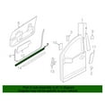 thumbnail image 2 of Genuine Nissan Front Door Seal Lower Parting Strip Right (2004-2015) 808387S000, 2 of 10