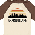 thumbnail image 4 of Inktastic Charlotte North Carolina Skyline Boys or Girls Long Sleeve Baby Bodysuit, 4 of 5