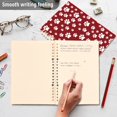 thumbnail image 4 of FORMRS 1-Subject Spiral Notebook 8" x 5" College Ruled 60 Refillable Sheet A5 Hard Cover, Red Cartoon Paws Pattern, 4 of 7