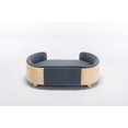 thumbnail image 2 of KOSSMAI Solid Wood Velvet Pet Dog Cat Middle Bed Sofa 30" Length with Removable Padding for Living Room, Bed Room Dark Gray, 2 of 7