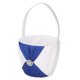 thumbnail image 4 of Conjuntos de cesta de flores blancas (azul) Material de satén de seda de la boda cesta de flores, 4 of 8