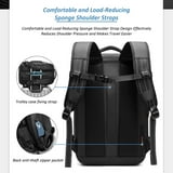 Easyvacpack Reizigerstas met Vacuumpomp - Expandabele Zwarte Tasje