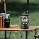 thumbnail image 5 of Linterna de camping exterior estilo retro con luz LED COB | Lámpara de tienda portátil impermeable con brillo regulable | Batería recargable de 1200mAh | 20-200 lúmenes | 11.5x19.5 cm | Incluye, 5 of 6