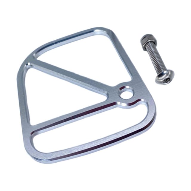 ZheElen Alloy Brake Cable Housing Line Shield Fender Disc for silver 6x5x0.2cm 1Set
