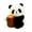 A, variant on Panda Stuffed Animal 9.8 Inches Soft Bear Plush Toys with Bamboo Stuffed Panda Plushies Cute Doll Gifts Black and White,Cute Panda Plush Toy Doll