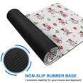 thumbnail image 6 of Long Mouse Pads for Desk,White Cow Strawberry Leaf Pattern Desk Mats on Top Of Desks, Desk Mouse Pad Extra Large with 3mm Non-Slip Base and Stitched Edge for Gaming,Office,Work,Home 35.4"x15.7", 6 of 6