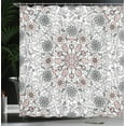 thumbnail image 3 of Ambesonne Ethnic Shower Curtain, Flower Vintage Abstract Art, 69"Wx75"L, Pale Grey, 3 of 4