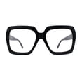 thumbnail image 3 of SA106 Super Oversize Granny Thick Plastic Ironic Eyeglasses Matte Black, 3 of 4