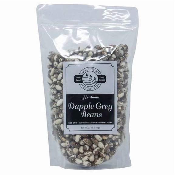 Small Town Specialties Dapple Grey Bean, Heirloom - 22 oz