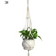 thumbnail image 2 of Visland Handmade Boho Home Decor Rope Macrame Plant Hangers Set, Cotton, 2 of 8