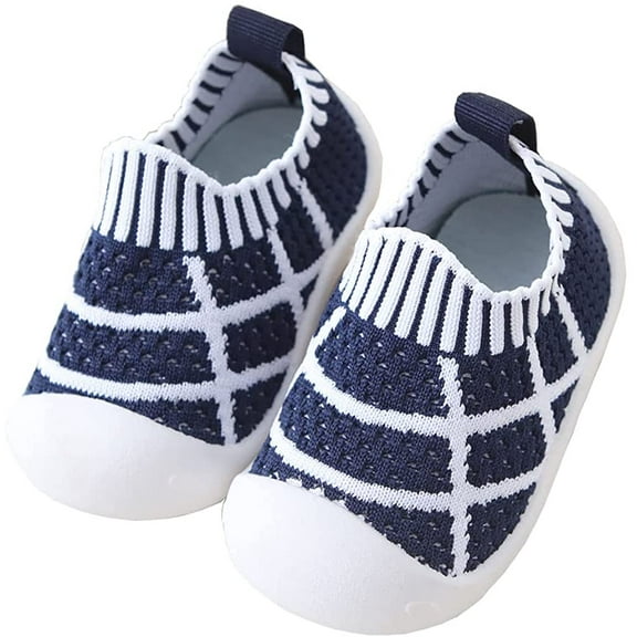 Unsex Baby First Walking Shoes boy Girl Infant No-Sliper Lightweight Sneakers,6 12 18 24 36 Months Toddler Protect Toes Sock Shoes