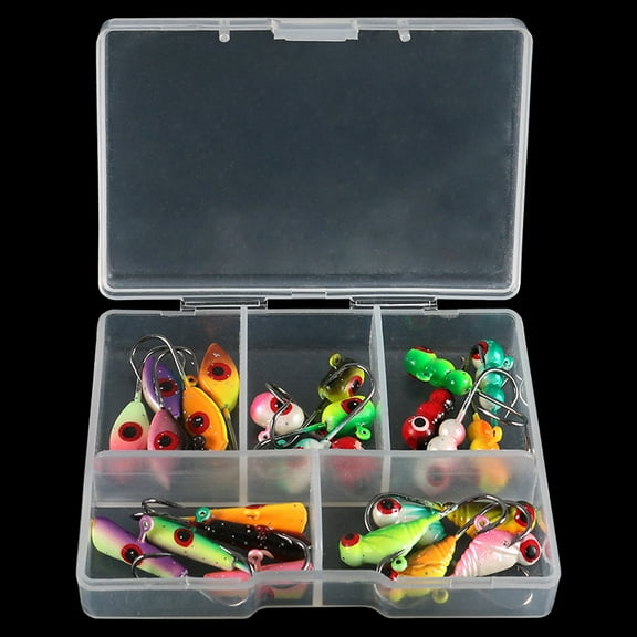 25pcs Fishing Lures Jigs with Hook Mini Small Lead Fish Baits Outdoor Fishing