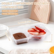 Reusable Snack Containers with Lids 5Pcs,New Snack Containers,Snackle Box Container Portion Control,Snack Pack Containers,Double Compartment Snack Containers for On-the-Go Meals and Camping