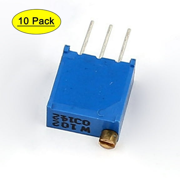 10Pcs 1K Ohm 25 Turns Adjustable Cermet Potentiometer 2.54mm Pitch