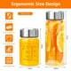 thumbnail image 2 of Botellas de vidrio para jugo Mymanjerfu, 500 ml, paquete de 4 con tapas de acero inoxidable, 2 of 6