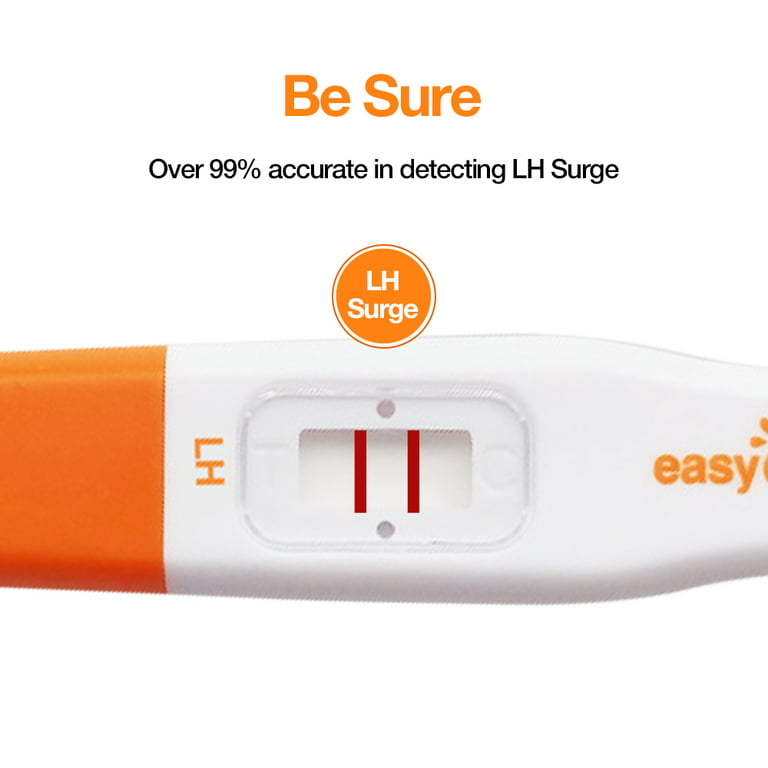 Easy@Home 25 Ovulation Predictor Kit Test Sticks, Midstream Fertility Tests,  Powered by Premom Ovulation Predictor App and Period Tracking Free iOS and  Android App, 25 LH Tests 