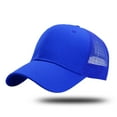 thumbnail image 2 of UJNDER Structured Trucker Hat Baseball Cap Adjustable 6 Panel Design for Comfort and Style Mens Baseball Cap Blue, 2 of 3