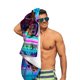 thumbnail image 5 of Vivo Toalla de playa de secado rápido con diseño temático, regalo para mujeres y niñas, ideal para cumpleaños, fans, amantes de la música, uso en la playa o al aire libre, 78 × 160 cm, 5 of 6