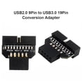 thumbnail image 3 of Adaptador USB 3.0 de 20 pines a USB 2.0 de 9 pines Hugtrwg Para estrenar, 3 of 7