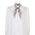 thumbnail image 2 of INSPIRE CHIC Women's Chiffon Scarves Floral Print Square Kerchief Neck Scarf Neckerchief Light Gray 70x70cm/27.6x27.6 inches(LxW), 2 of 6