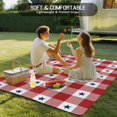 thumbnail image 5 of Fsddascl 4th of July Outdoor Rug for Patio/Deck, Non-Slip Large Area Rug 6 x 9 Ft, Independence Day Red White Plaid Blue Star Indoor Outdoor Rugs Washable Area Rugs, Reversible Camping Rug Carpet, 5 of 5