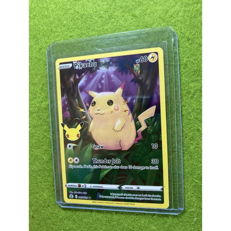 POKEMON CARD Pikachu CELEBRATIONS FULL ART 2021 Pokmon PIKACHU Card TCG CCG Art - Walmart.com POKEMON CARD Pikachu CELEBRATIONS FULL ART 2021 Pokmon PIKACHU Card TCG CCG Art - Walmart.com