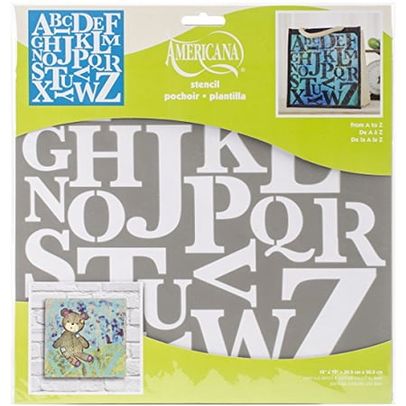 Deco Art Americana Decor Stencil, 12" by 12", from A to Z | Walmart Canada